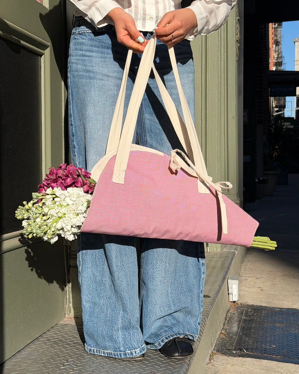 fresh flower tote