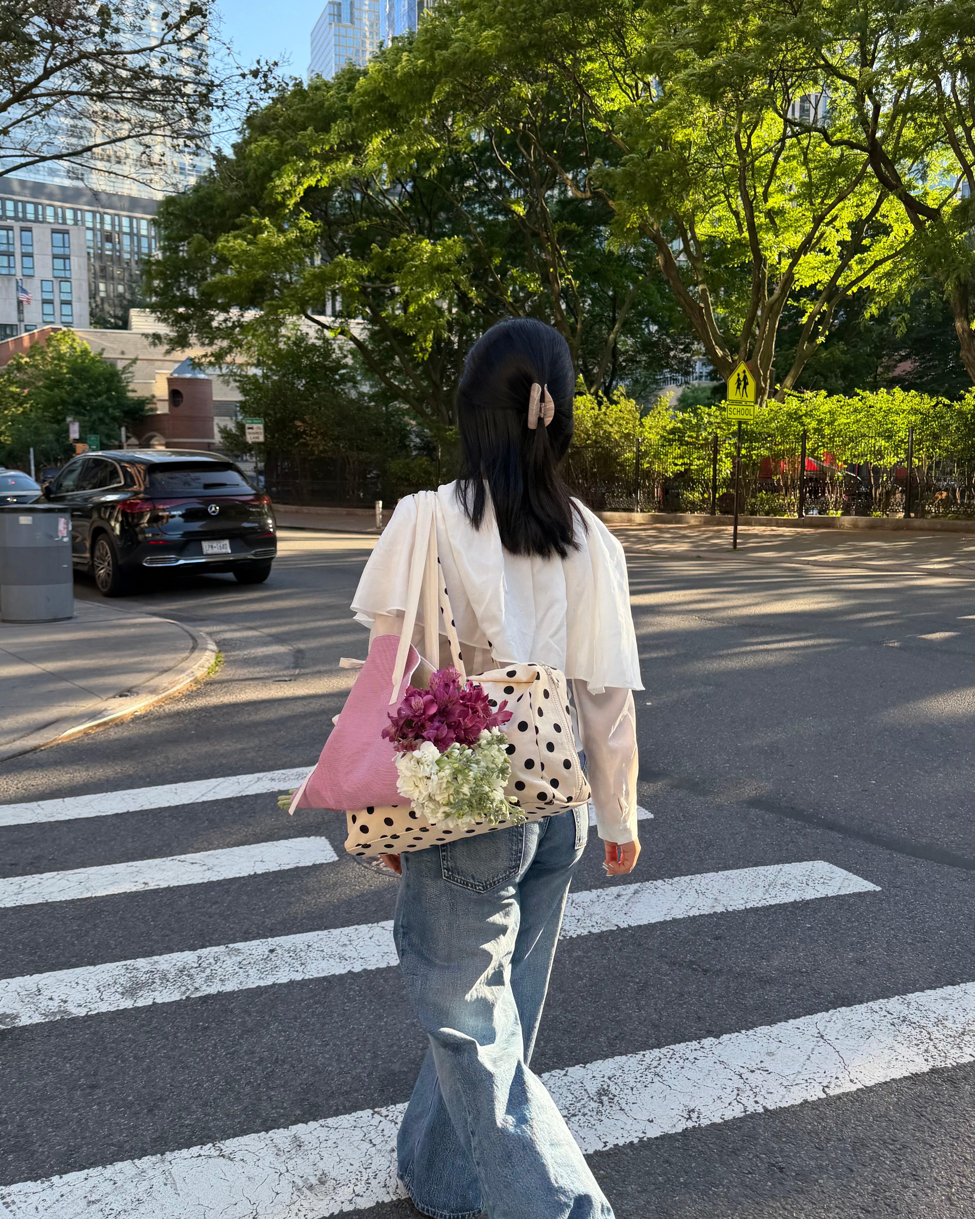 fresh flower tote