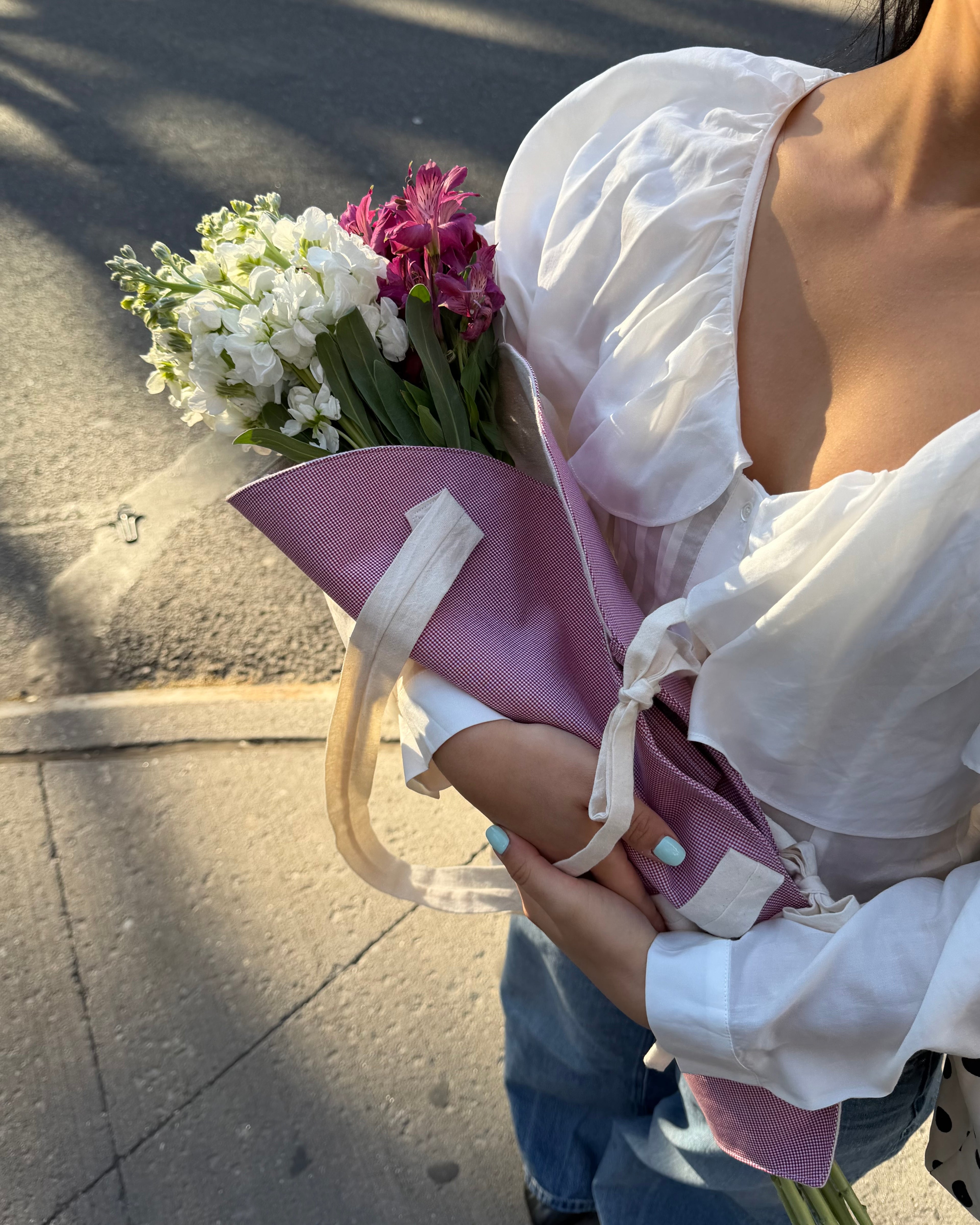 fresh flower tote